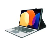 Lazmin112 Funda para Tableta con Teclado, Teclado Bluetooth Inalámbrico Desmontable Magnético con Panel Táctil, Funda Protectora para Tableta, Ranura para Lápiz Incorporada, para Mi Pad 5