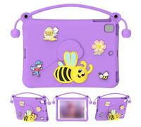 Lazmin112 Funda Protectora EVA, Funda a Prueba de Golpes 10.2 Air 3 Pro 10.5 con Soporte Incorporado, para Aprender a Ver Vídeos (Purple)