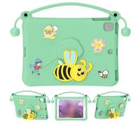 Lazmin112 Funda Protectora EVA, Funda a Prueba de Golpes 10.2 Air 3 Pro 10.5 con Soporte Incorporado, para Aprender a Ver Vídeos (Cian Claro)