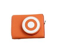 Lazmin112 Funda Protectora para Cámara de Cuero PU, Protección contra Rayones de 360° con Forro de Terciopelo Suave e Interfaz Trípode Incorporada, para una Experiencia de Filmación (Orange)
