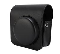 Lazmin112 Funda Protectora para Cámara Mini41, Funda con Tapa Magnética de Cuero PU con Bolsa de Almacenamiento y Correa de Hombro Ajustable, Apta para Cámara Instantánea Mini41 (Black)