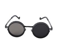 Lazmin112 Gafas de Sol de Tinte Ajustable, Lentes de Filtro ND Polarizadas, Protección de Marco Redondo con Atenuación Manual, con Estuche Rígido para Hombres y Mujeres que Pescan Al Aire