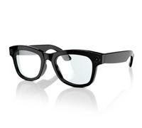 Lazmin112 Gafas Inteligentes, Cámara 8Mp, 100+ Idiomas, Antivibración, Patillas Ajustables, Control Táctil, AI Asistente De Voz, Carga Rápida, AI Traducción Gafas Inteligentes, 4 GB (Black)