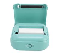 Lazmin112 Impresora de Pegatina, Mini Impresora Térmica sin Tinta con Papel de Impresión, Impresora Térmica Portátil, Impresora de Bolsillo Bluetooth para Tarjetas de Flash, Bricolaje,