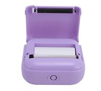 Lazmin112 Impresora de Pegatina, Mini Impresora Térmica sin Tinta con Papel de Impresión, Impresora Térmica Portátil, Impresora de Bolsillo Bluetooth para Tarjetas de Flash, Bricolaje,