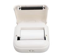 Lazmin112 Impresora de Pegatina, Mini Impresora Térmica sin Tinta con Papel de Impresión, Impresora Térmica Portátil, Impresora de Bolsillo Bluetooth para Tarjetas de Flash, Bricolaje,