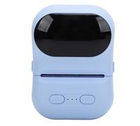 Lazmin112 Impresora Térmica Portátil, Impresora de Etiquetas de Bolsillo Compacta y Ligera con Bluetooth para iOS y, Compatible con la Aplicación Eleph, Tamaño de Papel de 57 X 50 Mm, (Blue)