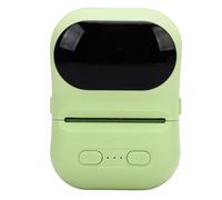 Lazmin112 Impresora Térmica Portátil, Impresora de Etiquetas de Bolsillo Compacta y Ligera con Bluetooth para iOS y, Compatible con la Aplicación Eleph, Tamaño de Papel de 57 X 50 Mm, (Green)