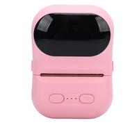 Lazmin112 Impresora Térmica Portátil, Impresora de Etiquetas de Bolsillo Compacta y Ligera con Bluetooth para iOS y, Compatible con la Aplicación Eleph, Tamaño de Papel de 57 X 50 Mm, (Pink)