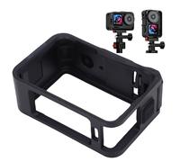 Lazmin112 Jaula para Cámara Apta para Action 6, Marco Protector con Soporte para Zapata Fría y Orificio Roscado de 1/4 pulg., Accesorio de Expansión para Luz de Relleno de Micrófono Vlog