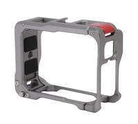 Lazmin112 Jaula para Cámara para 360 Ace Pro, Marco Protector de Aleación de Aluminio con Diseño de Cerradura de Puerta Batiente y Acolchado de Espuma de Silicona, para Montaje en Casco