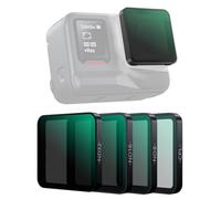 Lazmin112 Juego de Filtros ND CPL, Paquete de 4 Marcos de Aluminio de Vidrio óptico HD Multicapa con Cierre de Abrazadera de Silicona, para Lentes Ace Pro 2 Ace Pro