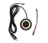 Lazmin112 Lector De Huellas Dactilares USB, Escáner De Huellas Dactilares para 10 11, Reconocimiento De 360°, Respuesta Rápida De 0,5 Segundos, Almacena hasta 10 Usuarios, Luz RGB