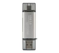 Lazmin112 Lector de Tarjetas de Memoria, USB C USB 2.0 de Lector de Tarjetas de Memoria Micro USB, Lector de Tarjetas de Microalmacenamiento de Oficina Portátil, para Win OS X Android