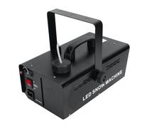 Lazmin112 Máquina de Nieve, Fabricante Profesional de Nieve Falsa con Luz LED y Control Remoto Inalámbrico, para Escenario de Fiesta de Boda de Navidad en Interiores y (Enchufe europeo de 100 a 240