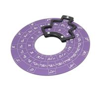Lazmin112 Metal Circle of Fifths Wheel, Ligerawightwighte Compact Localiza Rápidamente el Círculo de la Rueda de Quinta (PURPLE)
