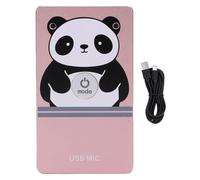 Lazmin112 Micrófono con Cancelación de Ruido USB, Captación de Sonido Omnidireccional 360 con Chip de Cancelación de Ruido Inteligente, Grabación HiFi de 2 Canales para PC, Portátil, (Oro Rosa)