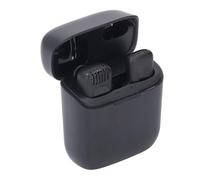 Lazmin112 Micrófono de Solapa Lavalier Inalámbrico, Transmisión de Señal 2.4G, Alcance de 20 M, Micrófono de Reducción de Ruido USB C con Caja de Carga para Entrevistas Vlog Transmisión en