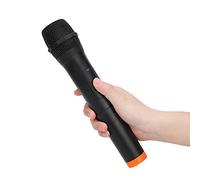 Lazmin112 Micrófono inalámbrico VHF de Mano Universal Profesional, micrófono de recepción USB de plástico ABS Negro, 50 Metros de Distancia de recepción, para canto de Karaoke, discursos