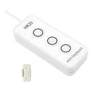 Lazmin112 Mini Teclado de 3 Teclas, Personalice Las Funciones Macro de Cadena Multimedia del Mouse para Operaciones Rápidas, con Cable USB y Diseño Magnético para Juegos, Trabajo de Oficina (HK33UBM