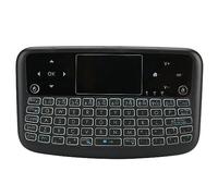 Lazmin112 Mini Teclado Inalámbrico, Multifunción Touchpad Air Mouse con Retroiluminación y Batería Recargable, para PC, Portátil, Box