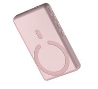 Lazmin112 Monitor Magnético para Selfies de Teléfono, Pantalla Vlog de 3,9 Pulgadas con Latencia Ultrabaja de 40 Ms, Control Remoto BT, Resolución 480P, Transmisión de 50 M, para (Pink)