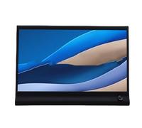 Lazmin112 Monitor Portátil de 15,6 Pulgadas, Pantalla Externa FHD 1080P IPS con Soporte Ajustable de 360°, para Teléfono PC Portátil