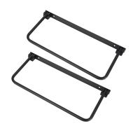 Lazmin112 Organizador de Zapatos de RV, Estante Organizador Zapatos Motor Pared 2 Set Instalación Simple Compatibilidad Universal para la Sala Estar (Black)
