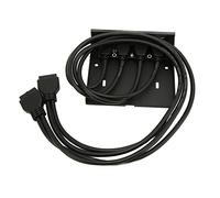 Lazmin112 Panel Frontal USB, 4 Puertos USB 3.0 Panel Frontal de 3,5 Pulgadas, Conector Dual de 19 Pines, Transmisión Estable, Compatible con Conexión en Caliente, para Caja de Computadora