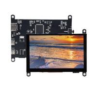 Lazmin112 Pantalla Táctil LCD de 5 Pulgadas, Pantalla Táctil Capacitiva IPS con Amplio ángulo de Visión y Respuesta Sensible, para Secundaria de Computadora PI 4B Nano