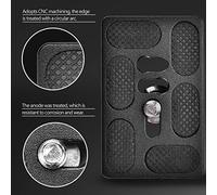 Lazmin112 Placa de Liberación Ráspida para Cámara SLR con Rótula de Bola para Trypode monopié Arca Benro, Montaje de Tornillo de 1/4 de Pulgada, Compatible con Acra, Kirk, Wimberley (PU60)
