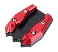 Lazmin112 Placa de Soporte Antideslizante de Aleación de Aluminio CNC con Almohadilla Ampliadora de Soporte para Xmax300 2013-2025, Estabilidad Mejorada (rojo)