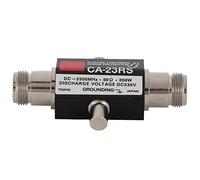 Lazmin112 Protector contra Sobretensiones de Rayos N Hembra a N Hembra, Pararrayos Coaxial Confiable para Mejorar la Seguridad de la Antena en Exteriores