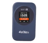 Lazmin112 Punto de Acceso Móvil 4G, Punto de Acceso WiFi Portátil, 300 Mbps, 2,4 GHz, 3000 Mah, Pantalla con Indicador de Hora, Router WiFi 4G Portátil, Ranura para Tarjeta Sim