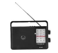 Lazmin112 Radio Portátil Am FM SW, Altavoz Bluetooth, Control Remoto, Funciona con Pilas, con Chip Antiinterferencias y Rendimiento de Altavoz Claro, para Viajes de Camping en Casa (Enchufe Europeo