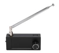 Lazmin112 Radio Portátil Am FM SW LW con Chip SI4732, Carcasa de Metal con Pantalla de 1,9 Pulgadas, Batería de 800 MAh para Viajes Al Aire Libre Uso Doméstico (Black)