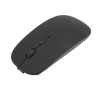 Lazmin112 Ratón BT Inalámbrico, Ratón Portátil Delgado, Silencioso y Recargable con Ajuste de 3 dpi, Ratón Ligero Portátil para Ordenadores Portátiles (Black)