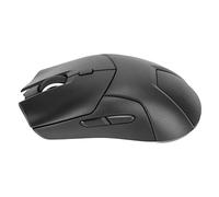 Lazmin112 Ratón Inalámbrico, Modo Triple 2.4G BT5.0 Conexión Ratones Ergonómicos, 1600 2400 4000 dpi, Clic Silencioso, Luces Coloridas, Volumen Ajustable, para Portátil PC Escritorio (Negro)
