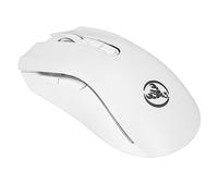 Lazmin112 Ratón Inalámbrico para Juegos, 800 a 4800 dpi Velocidad Ultra Slim Gaming Mouse, RGB Retroiluminado Ratón Portátil de Alto Rendimiento para Viajes Escolares en Casa (Blanco)