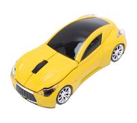 Lazmin112 Ratón Inalámbrico, Receptor USB 2,4G, Diseño Ergonómico de 1600 dpi con Modo de Suspensión Automática, para PC, Portátil Mac OS X 10 8 7 Vista 2000 ME 98 (Yellow)