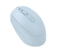 Lazmin112 Ratón Inalámbrico, Silencioso y De Bajo Ruido, 800/1200/1600 PPP, Suspensión Automática, Diseño Ergonómico, 2,4 G y Bluetooth, Color Macaron, Ratón Recargable para Juegos (Azul Claro)