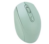 Lazmin112 Ratón Inalámbrico, Silencioso y De Bajo Ruido, 800/1200/1600 PPP, Suspensión Automática, Diseño Ergonómico, 2,4 G y Bluetooth, Color Macaron, Ratón Recargable para Juegos (Green)