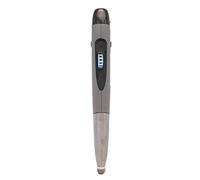 Lazmin112 Ratón óptico Inalámbrico, 2,4 GHz, 33 Pies, Entrada de Voz USB, Ratón óptico de Bolsillo, 1600 dpi, Mini Bolígrafo de Oficina, para PC, Portátil, Ordenador Portátil (Gris)