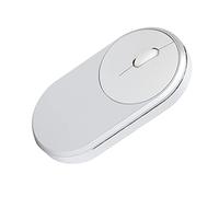 Lazmin112 Ratones de Ordenador, Ratón óptico Recargable por USB Inalámbrico de 2,4 GHz, Plug and Play, para Portátil, PC, Ordenador Portátil (Gris-Plata)
