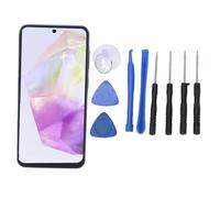 Lazmin112 Reemplazo de Pantalla para A36 5G, Ensamblaje de Digitalizador de Pantalla Táctil de 6,7 Pulgadas con Bisel y Herramientas de Reparación, Compatible con Huellas Dactilares