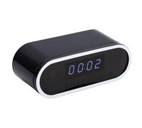 Lazmin112 Reloj con Cámara WiFi, Grabación de Vídeo 4K con Enfoque Automático y Detección de Movimiento, Lente Gran Angular de 130 Grados, Visión Nocturna de hasta 8 M, Batería Integrada