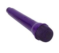 Lazmin112 Simulación Micrófono Ligero Ligero Portable 1: 1 Escala Mic para Práctica del Habla, Accesorios de Fotografía para Caracteres de Cosplay (Morado Oscuro)