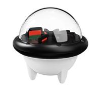 Lazmin112 Soporte de Carcasa de Tarjetas de Juego, 10 Ranuras para Tarjetas de Juego, Soporte de Interruptor de Choque 2oled, Organizador de Protección de Cartucho (Negro)