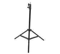 Lazmin112 Soporte de Luz para Fotografía Profesional, Trípode de Hierro Ajustable de 51,2 Pulgadas con Tornillo de 1/4 de Pulgada, para Cámara, Teléfono, Luz Estroboscópica