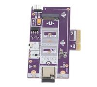 Lazmin112 Tarjeta Adaptadora PCIe 5.0 a M.2 NVMe, Tarjeta de Expansión SSD de Alta Velocidad de 128 Gbps con Función de Inicio Remoto, para Servidor NAS de Juegos de PC